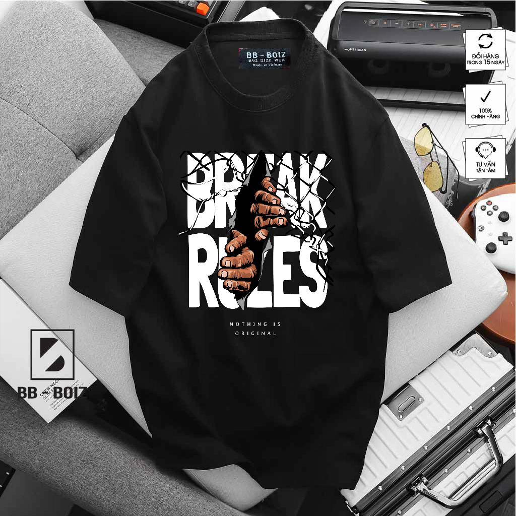 Bigsize - Áo thun BB - Boiz nam form size từ 70kg -135kg