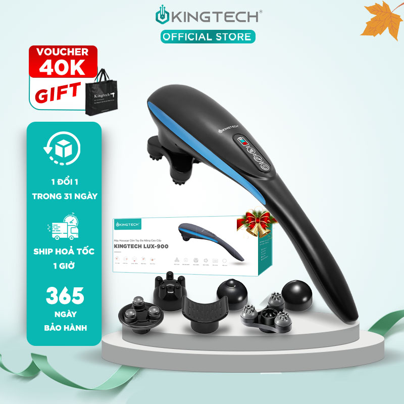 Máy Massage Cầm Tay Đa Năng Cao Cấp KINGTECH LUX-900 - Mát Xa Toàn Thân, Chuyên Sâu Cho Lưng, Cổ, Vai, Gáy Cánh Tay