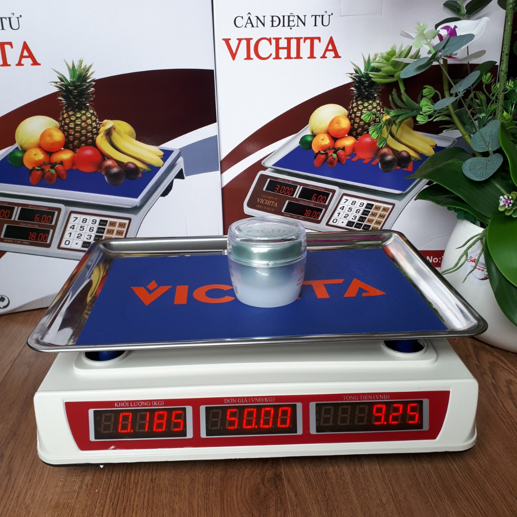 Cân bán hàng điện tử 40Kg, 30kg - Cân Vichita 30kg/5g - Cân điện tử DT580, Cân chống nước QUA832 - Bảo hành 1 năm