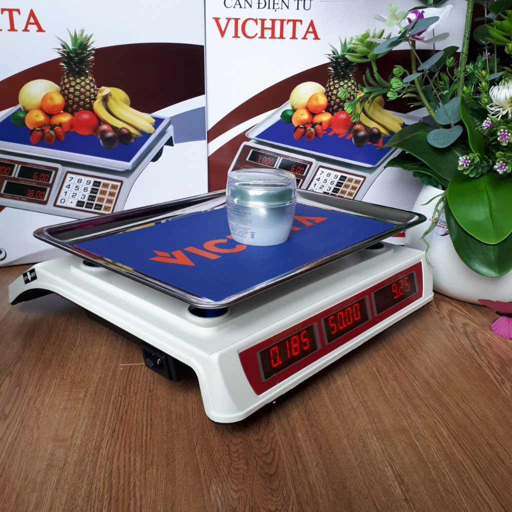Cân bán hàng điện tử 40Kg, 30kg - Cân Vichita 30kg/5g - Cân điện tử DT580, Cân chống nước QUA832 - Bảo hành 1 năm