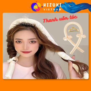 Cây uốn tóc không nhiệt, thanh uốn tóc xoăn không nhiệt giúp tóc xoăn tự nhiên bồng bềnh