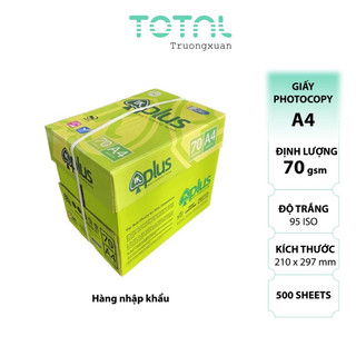 Giấy a4 ik plus định lượng 70gsm - thùng 5 ram