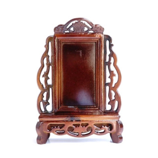 Bài vị thờ gia tiên gỗ chạm khắc viền hoa cao cấp