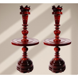 [Cao Cấp]Cặp Chân Đèn Cầy - Chân Đèn Thờ - gỗ tràm bông vàng -đủ kích thước