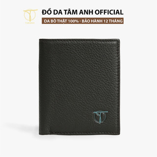 Ví da nam TÂM ANH nhỏ gọn tiện lợi da bò thật cao cấp VTAD8808-D