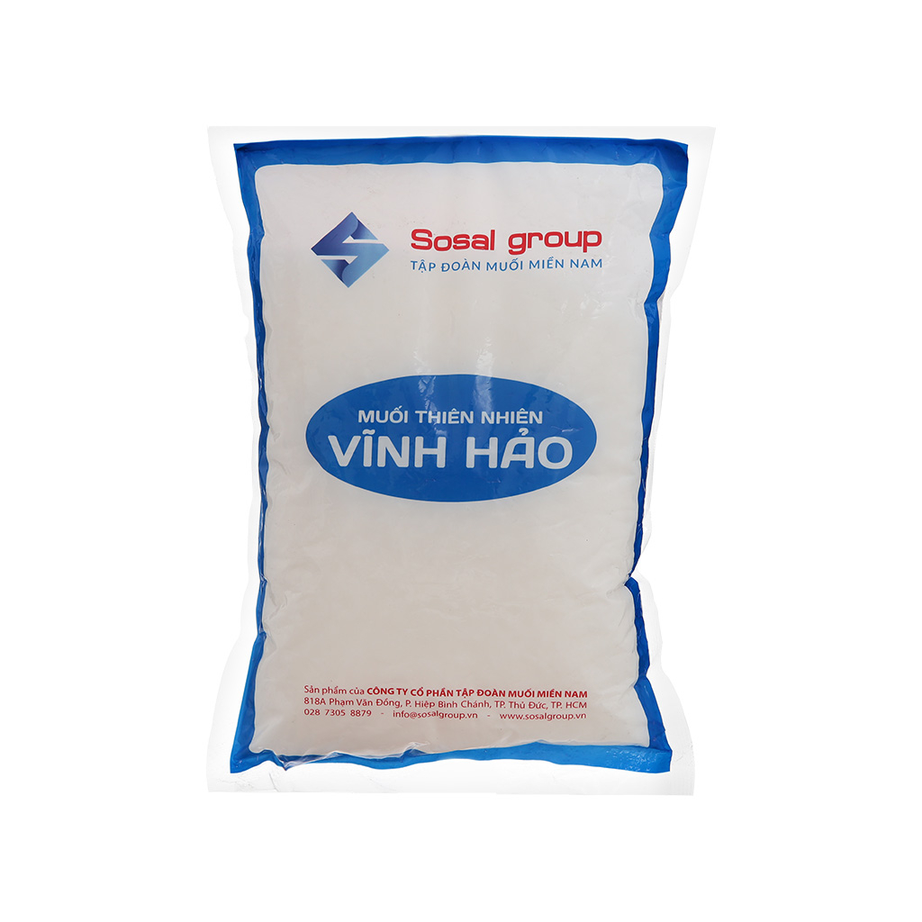 Muối hạt thiên nhiên Sosalco gói 1kg