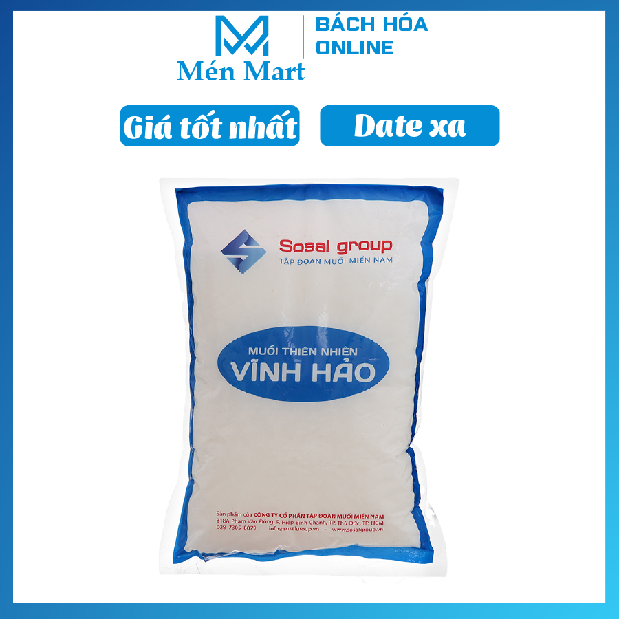 Muối hạt thiên nhiên Sosalco gói 1kg