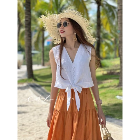 Chân Váy Tầng Linen Cói Design