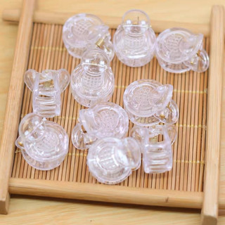 Kẹp tóc càng cua mini trong suốt hình quả dứa h34