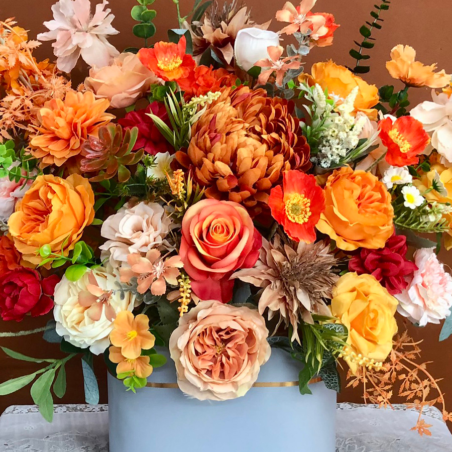 Giỏ Hoa Lụa Quà Tặng Sinh Nhật, Mừng Khai Trương - H&H Flower