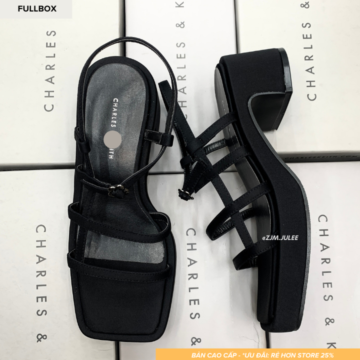 Sandal CnK cao gót nữ - dép cao gót PD-K08 fullbox bản xịn sang chảnh