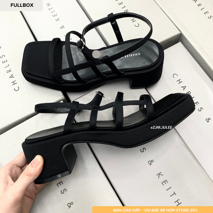 Sandal CnK cao gót nữ - dép cao gót PD-K08 fullbox bản xịn sang chảnh