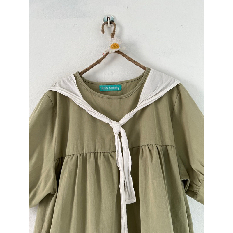 H1851 babydoll váy form rộng si