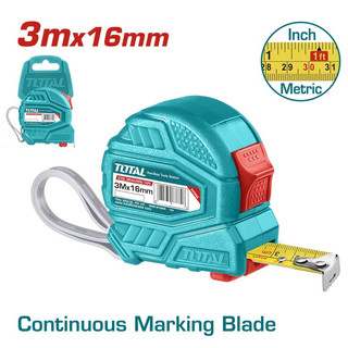 Thước kéo thép nền vàng total tmt126331 loại 3mét