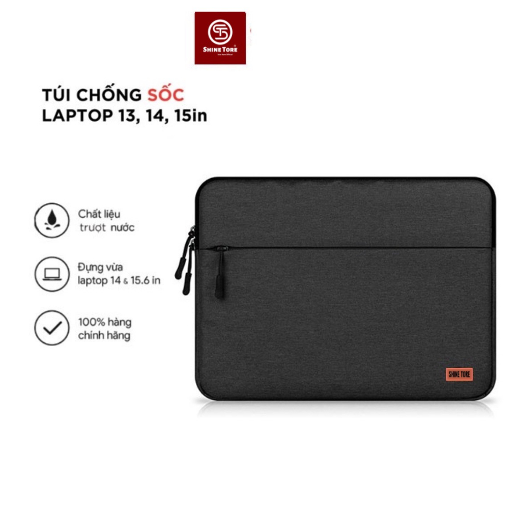 Túi chống sốc laptop 2  NGĂN  13,14,15Inch SHINE TORE ST- 002