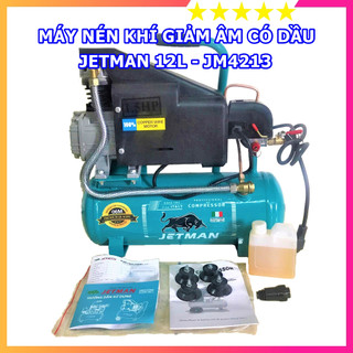 Máy nén khí có dầu jetman jm4213 12l - bảo hành chính hàng 12 tháng