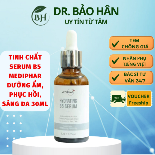 [CHÍNH HÃNG] Tinh chất Serum B5 Mediphar dưỡng ẩm, phục hồi, sáng da, cấp nước, chống lão hóa 30ml -