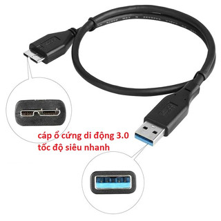 Dây cáp usb 3.0 cho ổ cứng di động hdd - dây cắm ổ cứng di động