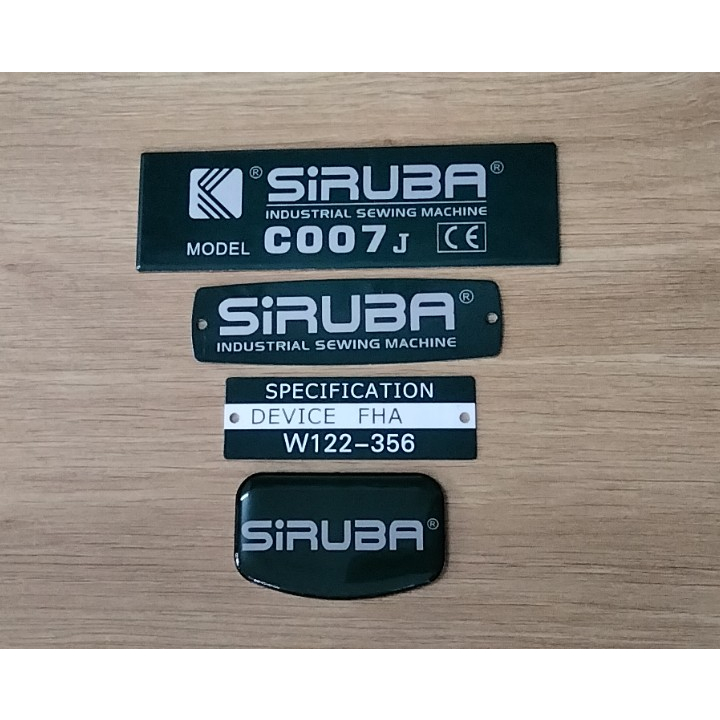 Bộ tem máy máy viền túm Siruba C007J - Interlock Stamp Set