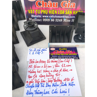 Phễu loa treble array 16cm vuông 2 cái Audio Châu Gia