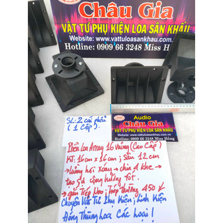 Phễu loa treble array 16cm vuông 2 cái Audio Châu Gia