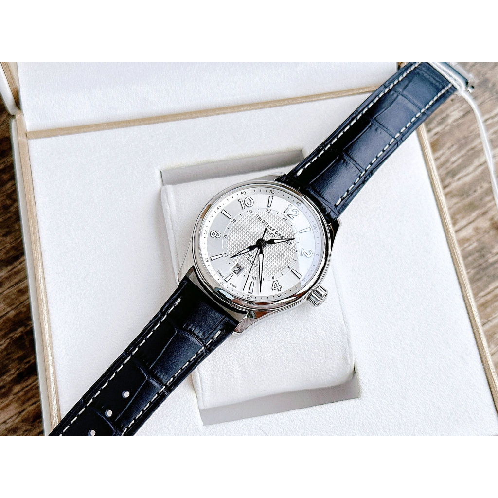 Đồng hồ chính hãng nam Frederique Constant Runabout GMT FC-350RMS5B6 - Máy cơ Thụy Sĩ - Kính Sapphire