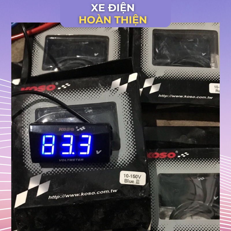 Báo vol koso 5v-150v hàng chính hãng Báo vol xe điện,xe máy điện 133,xmen,gogo,vespa