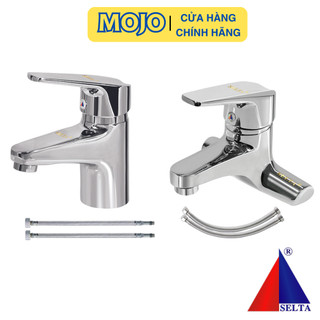 Vòi chậu rửa mặt nóng lạnh đồng mạ crom vòi chậu lavabo cao cấp chính hãng selta