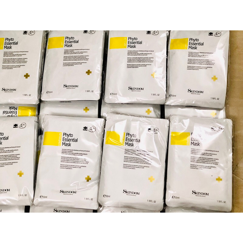 Mặt nạ noãn thực vật SKINDOM( giảm xưng, đỏ sau lăn kim phi kim)