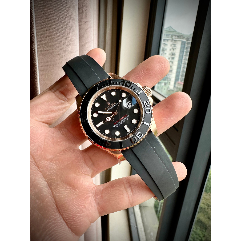 Đồng hồ nam Yacht Master CLEAN máy Calibre 3235 tóc xanh kháng từ bản best thị trường
