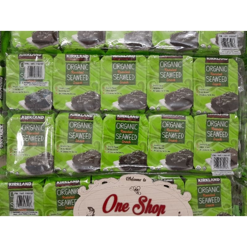 Lốc 10 gói Rong biển ăn liền Kirkland của Mỹ