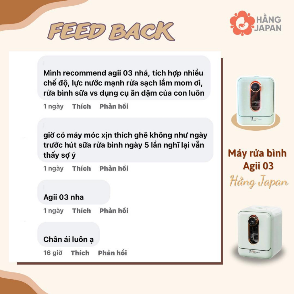 Máy rửa bình sữa Agii 01, 02, 03 cao cấp 4in1 NEW, rửa bình, sấy khô, tiệt trùng UV, lưu trữ - BH 12 THÁNG CHÍNH HÃNG