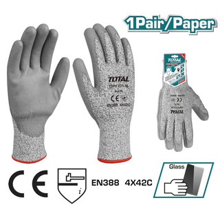 (KKT) Bao tay chống cắt (trầy xước) và có lớp cách điện TOTAL TSP1701-XL