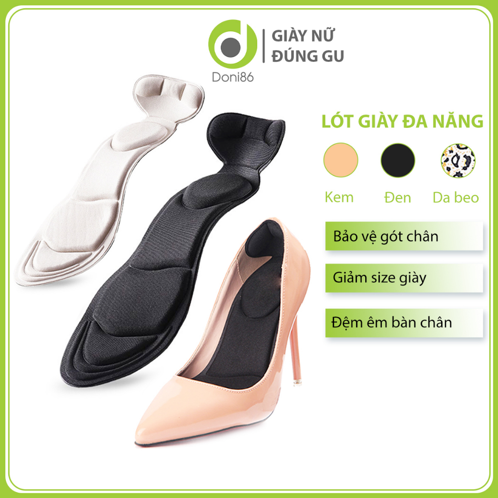 Lót giày cao gót siêu êm chân chống thốn gót chống trầy da có thể giúp giảm size giày bị rộng - loại nguyên bàn PK11