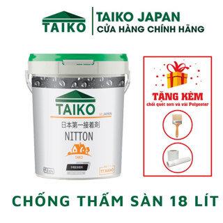 [Chính Hãng ] Keo Sơn Chống Thấm Sàn Mái TAIKO NITTON - Thùng 10 Lít - Tặng Kèm Vải Kết Cấu