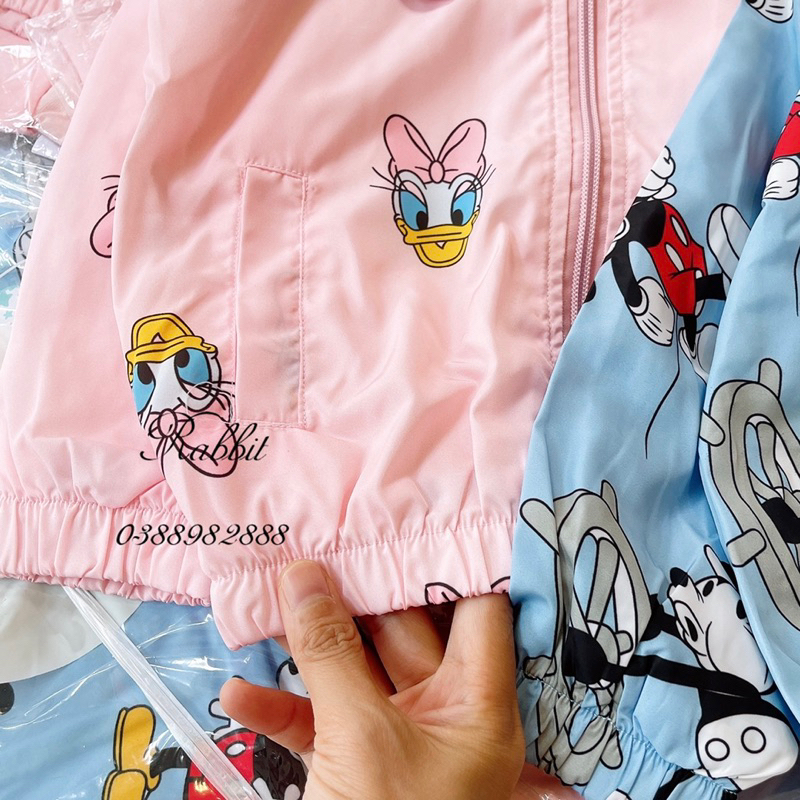 Áo khoác gió 2 lớp Mickey Donal
