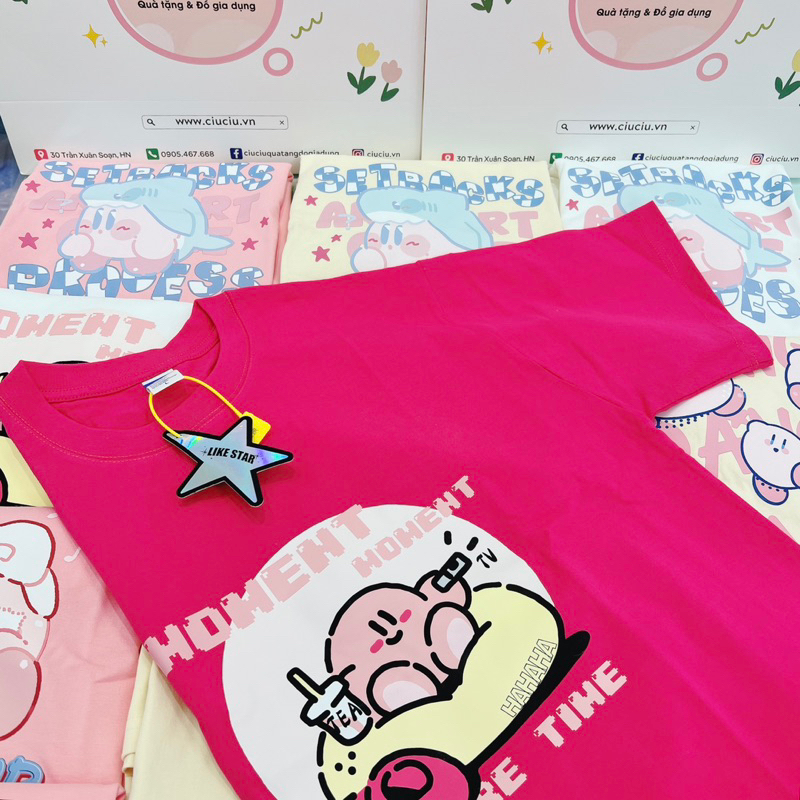 Áo phông Kirby dễ thương T-shirt chí.nh hã.ng Like Star - Ảnh thật shop chụp