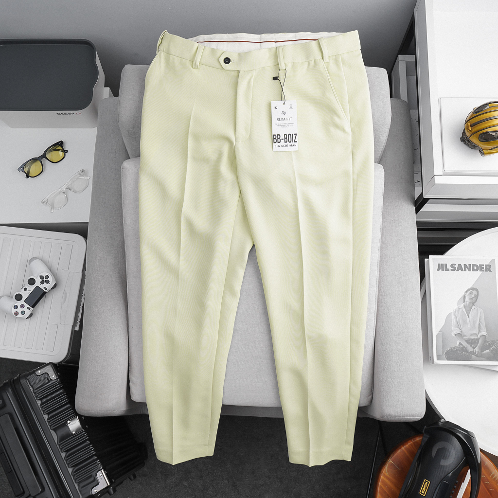 Quần tây Nam Đai Chun Form Bigsizemen 75 - 135Kg Form Ống Đứng, Vải Tuyết Mưa