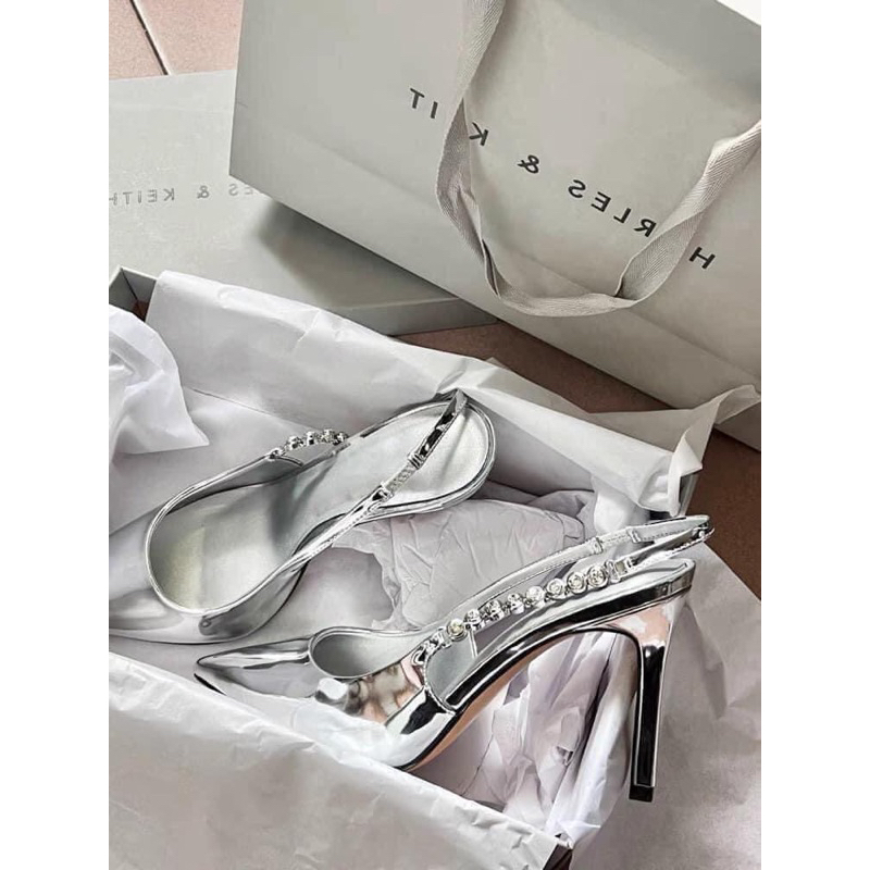 MÃ  YF7840 GIẦY CAO GÓT MŨI NHỌN QUAI ĐÁ 2M full box