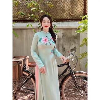 Áo dài lụa pháp siêu đẹp
