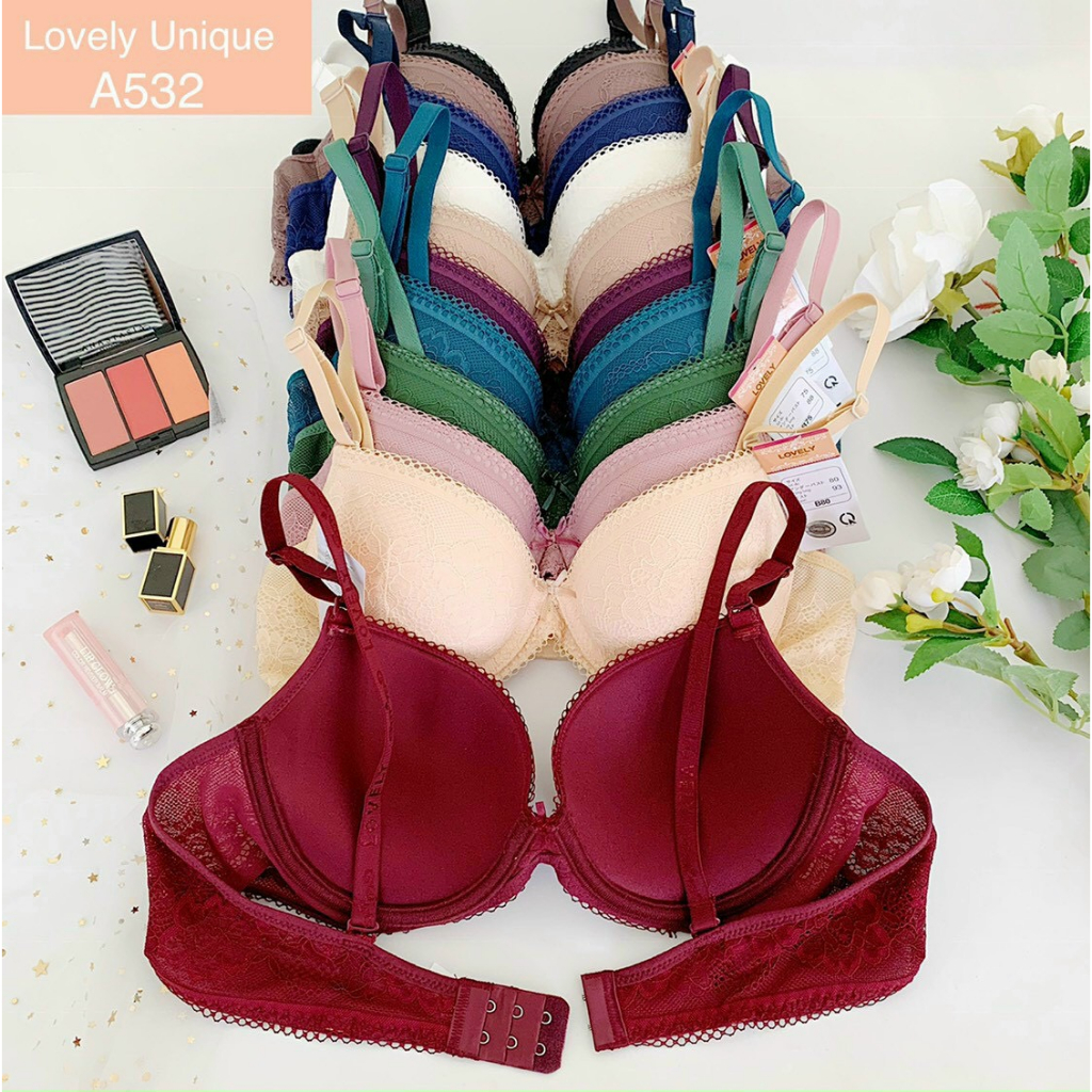 Áo ngực ren mút vừa 3cm nâng ngực có gọng Lovelyvn 532