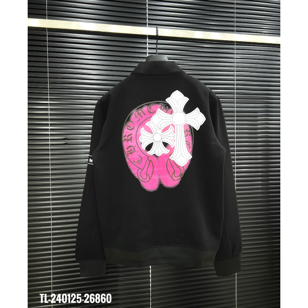 🔥Hot🔥Áo khoác bomber Chrome Hearts hình lưng thiết kế hot trend Nam nữ New 2023