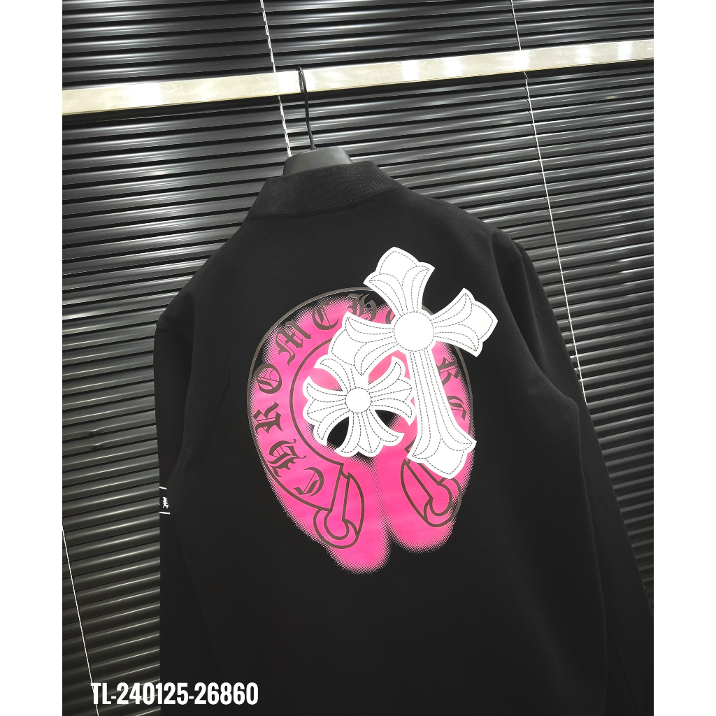 🔥Hot🔥Áo khoác bomber Chrome Hearts hình lưng thiết kế hot trend Nam nữ New 2023