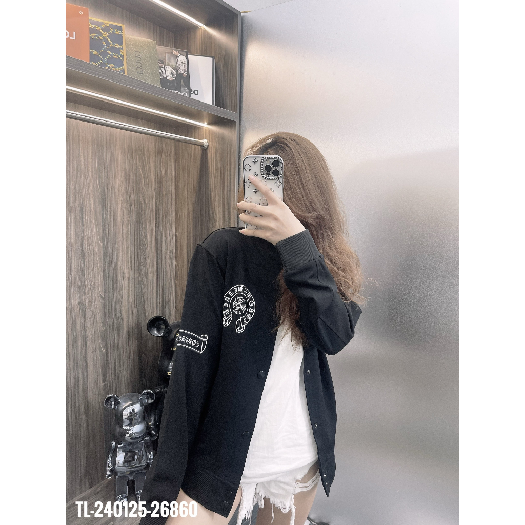 🔥Hot🔥Áo khoác bomber Chrome Hearts hình lưng thiết kế hot trend Nam nữ New 2023