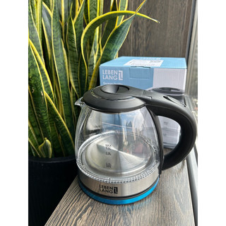 Ấm siêu tốc thuỷ tinh Lebenlang LBL2829 dung tích 1L - Bảo hành 24 tháng chính hãng
