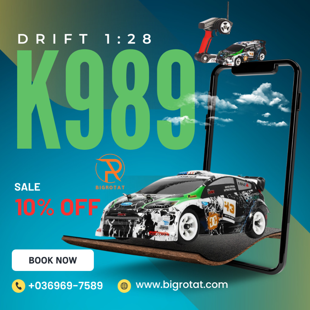 WLTOYS K969/K989 Xe Điều Khiển Drift Mini 1/28 Tốc Độ Cao