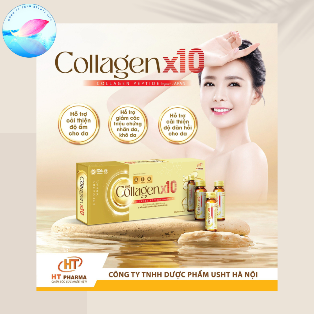 COLLAGEN X10 HT PHARMA TRẮNG DA CĂNG MỊN, XOÁ NÁM, NẾP NHĂN