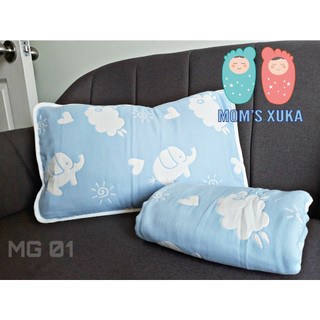 Bao gối nằm cotton sợi tre 6 lớp