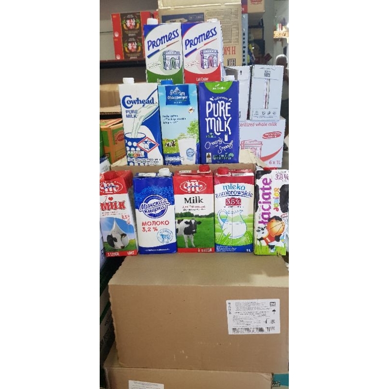 Thùng sữa tươi Nguyên Kem Úc 12 hộp 1 lít date 05/2024