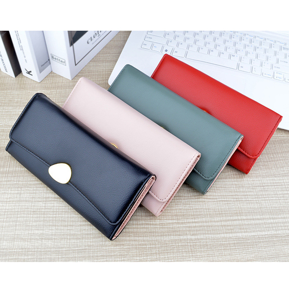 Ví Nữ Cầm Tay Dài Khóa Hình Trứng Sang Trọng